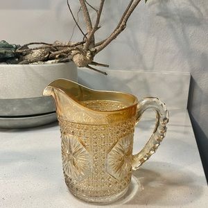 Antique 1940s Orange Imperial Glass Pitcher 🧡
